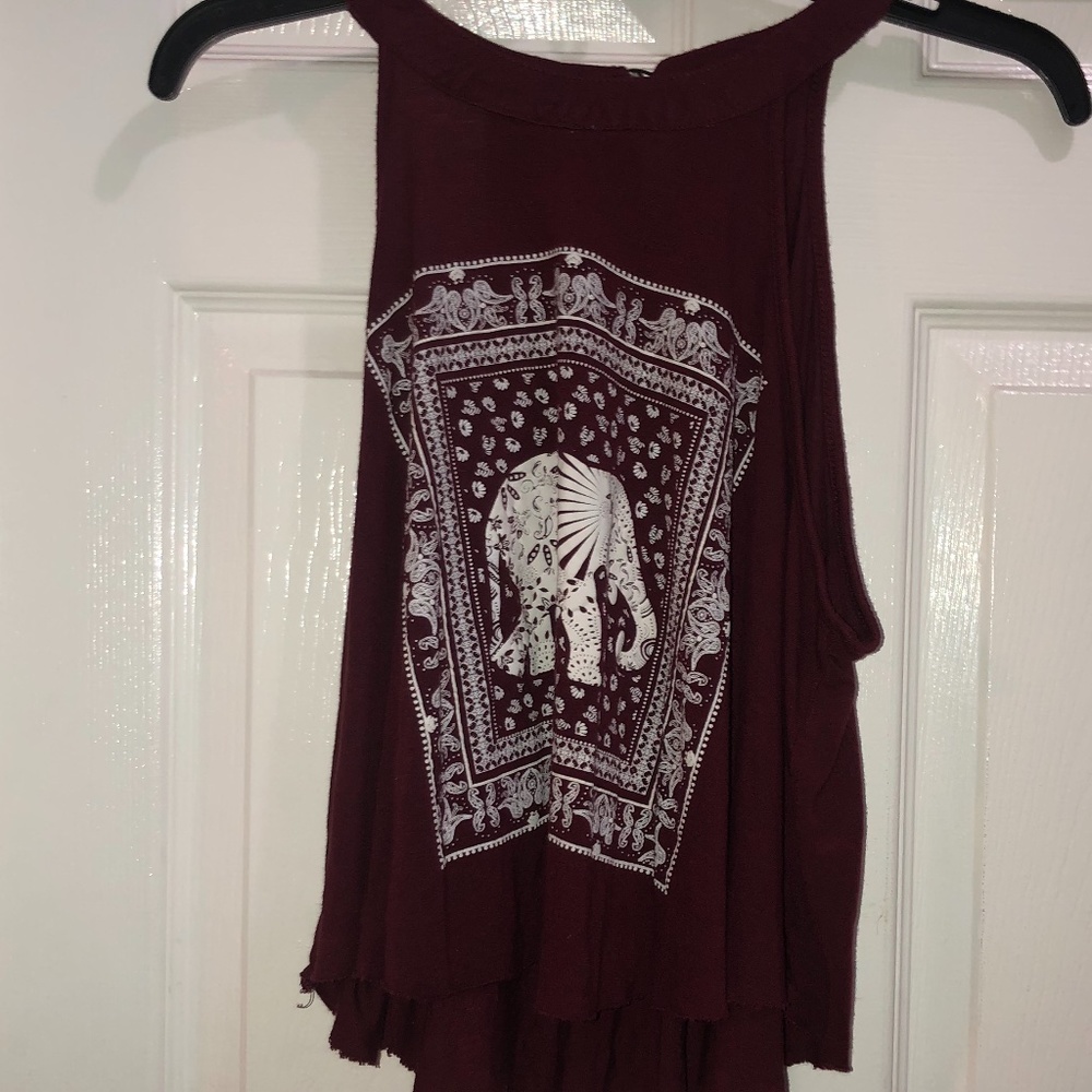 Elephant printed tank